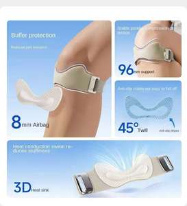 Sangle de soutien ajustable pour tendon rotulien, genouillère antidérapante en silicone pour la course et le basketball - Product Image 4
