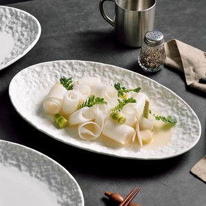 Assiette en céramique de luxe haut de gamme, assiette à poisson cuite à la vapeur de style japonais, assiette de four créative moderne et rentable - Product Image 2
