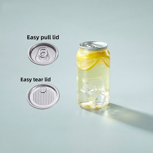 Latas <span class=keywords><strong>de</strong></span> Bebidas Selladas con PET, Tapa con Tirador, Vasos para Té <span class=keywords><strong>de</strong></span> Burbujas, Agua Carbonatada, Botellas <span class=keywords><strong>de</strong></span> Bebidas Transparentes Desechables, Modelo 202 - Product Image 2