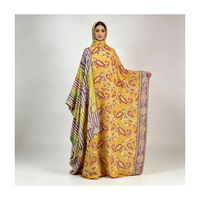 Ensemble de Dirac Somalien Farasawi Haut de Gamme en Soie de Mûrier Dorée Tissée, Tissu Gabasar Premium pour Mariage Traditionnel, Fête Formelle, Luxe