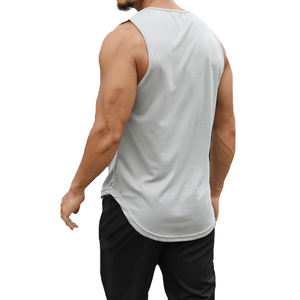 Camisetas Vintage Lavage Batik Gilet Chemises Surdimensionné Streetwear Gilet <span class=keywords><strong>Tee</strong></span> Solide Couleur Coton Fitness Singlet Homme - Product Image 2