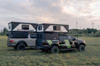 Camper Qian TP07B/TP07W en aluminium léger pour camionnettes, coque de camping pour pick-up, topper de camion