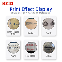 Printer Inkjet otomatis dua kepala, Resolusi 50mm tinggi 600dpi untuk pengodean tanggal pada botol & Batch penomoran kaleng