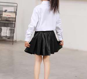 Filles Rond À Volants Col Blanc Chemises D'école Chemisier - Product Image 4