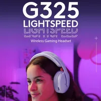 G325 Headset Gaming Nirkabel-Kabel+Mode Ganda Nirkabel Kontrol Volume Daya Tahan Baterai 15-20 Jam-Hadiah untuk Pacar