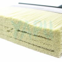 Yep Pinceau à peinture murale DIY OEM à poils naturels ou mixtes avec virole en acier inoxydable et manche en plastique, différentes tailles