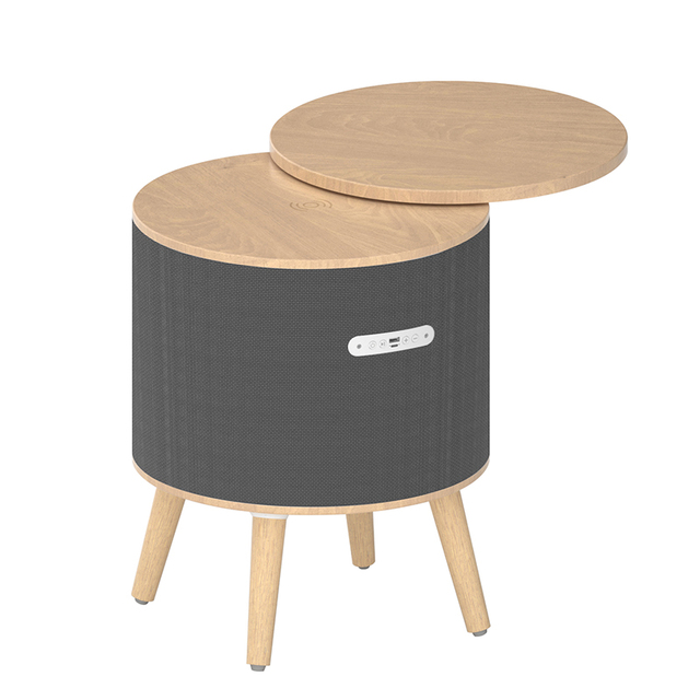 Modern Simple Smart Coffee Table Living Room Multifunctional Side Rotary Table Bluetooth Speaker With Wireless Charging