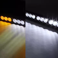 12V 24V simple rangée 60 120 240W LED lumière de travail deux couleurs Auto LED barre lumineuse pour tout-terrain modifié toit avant brouillard conduite lampe ATV