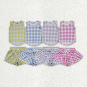 Conjuntos de Ropa de Yoga para Niñas, Camisetas sin Mangas, Lazos, Faldas, Pantalones Cortos, Conjuntos Deportivos de Yoga para Bebés y Niñas - Product Image 5