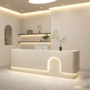 Mostrador de recepción sólido moderno, salón de belleza, <span class=keywords><strong>barber</strong></span>ía, tienda de ropa, Hotel, Simple, Popular, cajero, Mostrador de Bar - Product Image 2