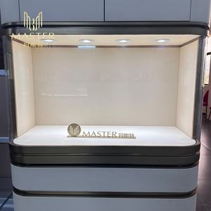 <span class=keywords><strong>Vitrina</strong></span> de Exhibición de Vidrio Económica MASTER para Joyería, Estilo Vertical, 80*31*211 cm, Gabinete Alto - Product Image 4