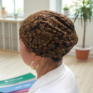 Preparing to ship fashionable ethnic turban <b>hats</b> with large floral designs <b>for</b> African and Muslim women - Product Image 4