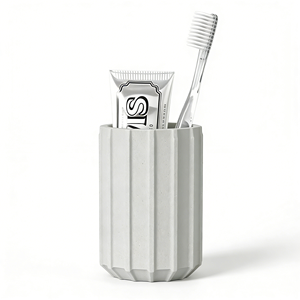 Offre Spéciale : Ensemble d'<span class=keywords><strong>accessoires</strong></span> <span class=keywords><strong>de</strong></span> <span class=keywords><strong>salle</strong></span> <span class=keywords><strong>de</strong></span> <span class=keywords><strong>bain</strong></span> en résine côtelée grise, 6 pièces – Décoration minimaliste moderne pour la maison et les produits <span class=keywords><strong>de</strong></span> <span class=keywords><strong>salle</strong></span> <span class=keywords><strong>de</strong></span> <span class=keywords><strong>bain</strong></span> - Product Image 3