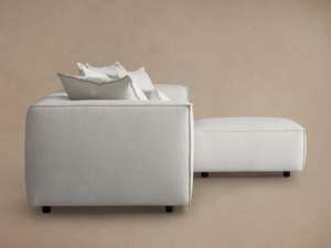 Sofá Seccional de Tela de 4 Plazas, Estilo Nórdico Francés, para Sala de Estar, Apartamentos y Uso Doméstico - Product Image 5