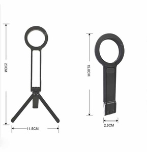 Support de téléphone et <span class=keywords><strong>tablette</strong></span> portable pour diffusion en direct, avec <span class=keywords><strong>fixation</strong></span> magnétique <span class=keywords><strong>invisible</strong></span> pour bureau et support dorsal pliable, idéal pour l'alpinisme - Product Image 5