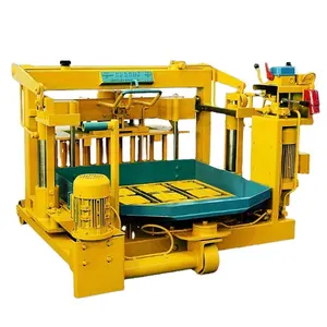 YJ QMY4-30 Low Cost Mobile Egg Laying Type Simple Operation Cement Concrete Brick Making Machine 4A Hollow Block Molding Machine