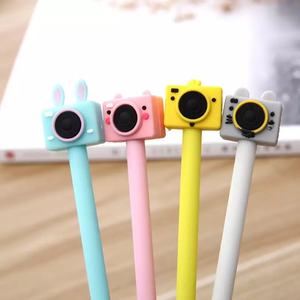Low MOQ Custom Logo Cartoon Camera Stylus Gel Pen Plastic Unique Gel Ball Pen - Product Image 3