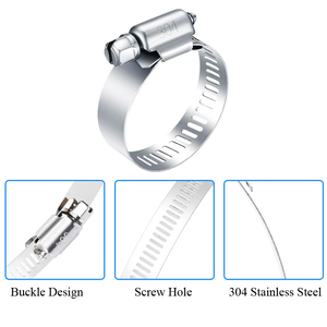 Factory Price 304/201 Stainless Steel <strong>Hose</strong> Clamp Custom Sizes Types American Type <strong>Hose</strong> Clamp - Product Image 6