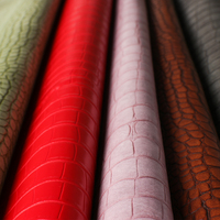 Y2002 Offres Spéciales mat pour la fabrication de sacs à main en cuir artisanat Surface Pvc marchandises gaufré Crocodile Design cuir tissus d'ameublement
