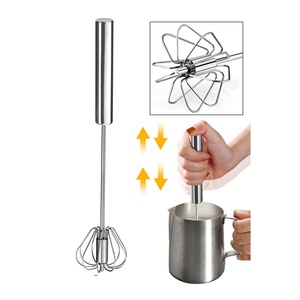 <span class=keywords><strong>Fouet</strong></span> à œufs semi-automatique en acier inoxydable facile à utiliser - Product Image 5