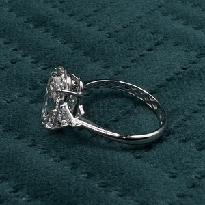 แหวนทองคำขาว 14k คลาสสิก เครื่องประดับหรูหราสำหรับสวมใส่ประจำวัน ขอแต่งงาน วันครบรอบ และมอบเป็นของขวัญ - Product Image 3