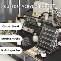 Support de Présentation Personnalisé en Acrylique PMMA Découpé pour Usage Extérieur, Décorations de Table Multi-Niveaux, Boîte de Rangement pour Huile