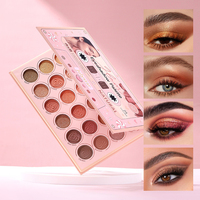 Palette de maquillage pour les yeux Julystar, 24 couleurs naturelles luxueuses, résistantes à l'eau et longue durée, couleurs charmantes et professionnelles