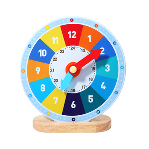 Réveil éducatif pour la petite enfance - Contreplaqué et bois de caoutchouc écologiques pour les enfants de 3 à 6 ans - Cadeaux d'anniversaire pour garçons et filles - Product Image 1