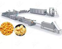 Nouvelle ligne de production de chips de pommes de terre et de fruits entièrement automatique 300-1000 kg/h avec une grande productivité certifiée CE