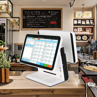 Système de point de vente à double écran, PC intelligent POS tout-en-un, écran tactile Windows Android, modèle S01, garantie 1 an pour la vente au détail