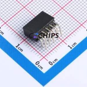 XDM200-2-05-W-6.35-G0 Pin Socket Bent Lead Through Hole,P=2mm Connector 2x5P 2mm Square Hole Right Angle Insert - Product Image 2