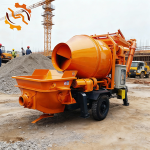 Auf Lager Tragbarer Anhänger-Diesel-Betonmischer mit Pumpe 350L 400L 500L Betonmischer mit Pumpe Selbstladend - Product Image 2