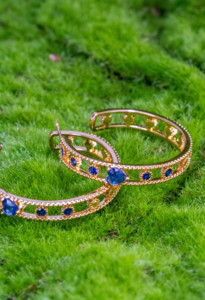 Bracelet de charme en strass creux de luxe, classique bohème, unisexe, réglable, ouverture en cuivre plaqué or 24 carats, élégant - Product Image 5