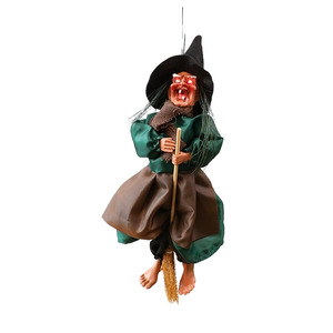 DAMAI <b>Halloween</b> Fabric Witch Figurine, <b>Halloween</b> Scene <b>Decor</b>, Haunted House Party Ornament, Spooky Props In Stock - Product Image 1