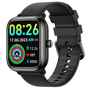 <span class=keywords><strong>Montre</strong></span> connectée AMOLED carrée - Appel Bluetooth, moniteur de fréquence cardiaque/oxygène sanguin/pression artérielle, plus de 100 modes sportifs pour hommes et femmes - Product Image 3