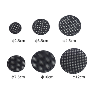 100 pièces/sac divers tailles rond en plastique Pot de fleur joint maille Pad pour Pot en céramique fond grille tapis pour la maison et le jardin - Product Image 1