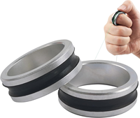 Lot de 2 outils de nouage de nœuds de pêche en alliage avec anneau de traction de ligne et protection des mains en silicone, aide au nouage FG GT pour ligne tressée