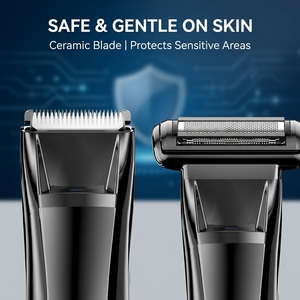 Recortadora de Vello Púbico Profesional para Hombres y Mujeres, Impermeable IPX6, Carga Tipo-C, Cuchilla de Cerámica Segura para la Piel, Afeitadora para la Zona Íntima - Product Image 2