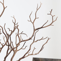 Usine directe 50CM branche de corail artificielle fleurs en plastique branches d'arbre mort en forme de bois pour l'atmosphère festive d'halloween