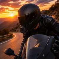 Support de caméra d'action robuste et léger pour casque de moto, réglable sur 3 axes, universel, sans perçage, avec adhésif VHB 3M, fixation mentonnière