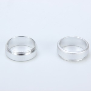 Bouton poussoir en aluminium, tête ronde en acier inoxydable, type à visser, embout britannique, non éclairé, usage général - Product Image 1