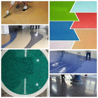 Résine époxy liquide auto-nivelante personnalisée par l'usine YDM, peinture de sol avec sable coloré, revêtement en terrazzo avec sable coloré de quartz