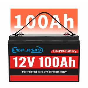Batterie au lithium-ion solaire 12V 100Ah LiFePO4 avec Bluetooth pour stockage d'énergie domestique - Stock UE - Product Image 1