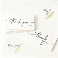 Enveloppes Kraft et Cartes de Remerciement avec Autocollants – Lot Personnalisé pour Mariages, Entreprises et Baby Showers