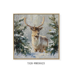 Cute Fawn in Snow Canvas <strong>Wall</strong> Art Charming Wildlife <strong>Print</strong> for Cozy Home Decor - Product Image 5