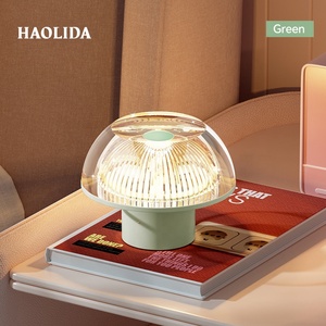 Lampe de bureau LED rechargeable et personnalisable Veilleuse champignon en aluminium à main - Product Image 1