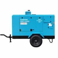 Compresseur à vis diesel Kaishan KSCY-310/22 pour l'exploitation minière et la pierrierie avec air haute pression stable