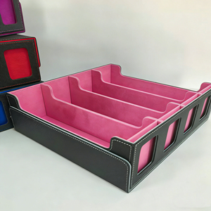 กล่องใส่การ์ดหนัง PU ขายส่ง ทนทานต่อการสึกหรอ รับทำโลโก้ สำหรับเกม TCG Warhammer และเกมกระดาน - Product Image 4