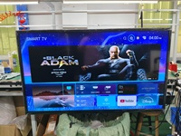 Téléviseur LED intelligent 55 pouces, télévision Android, télévision numérique HD avec WIFI, logo personnalisé, télévision pour la maison et l'hôtel