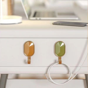 Crochets muraux puissants <span class=keywords><strong>sans</strong></span> adhésif pour cuisine et salle de bain, supportant le poids, <span class=keywords><strong>sans</strong></span> <span class=keywords><strong>trace</strong></span> derrière la porte, crochets adhésifs <span class=keywords><strong>sans</strong></span> perçage - Product Image 2